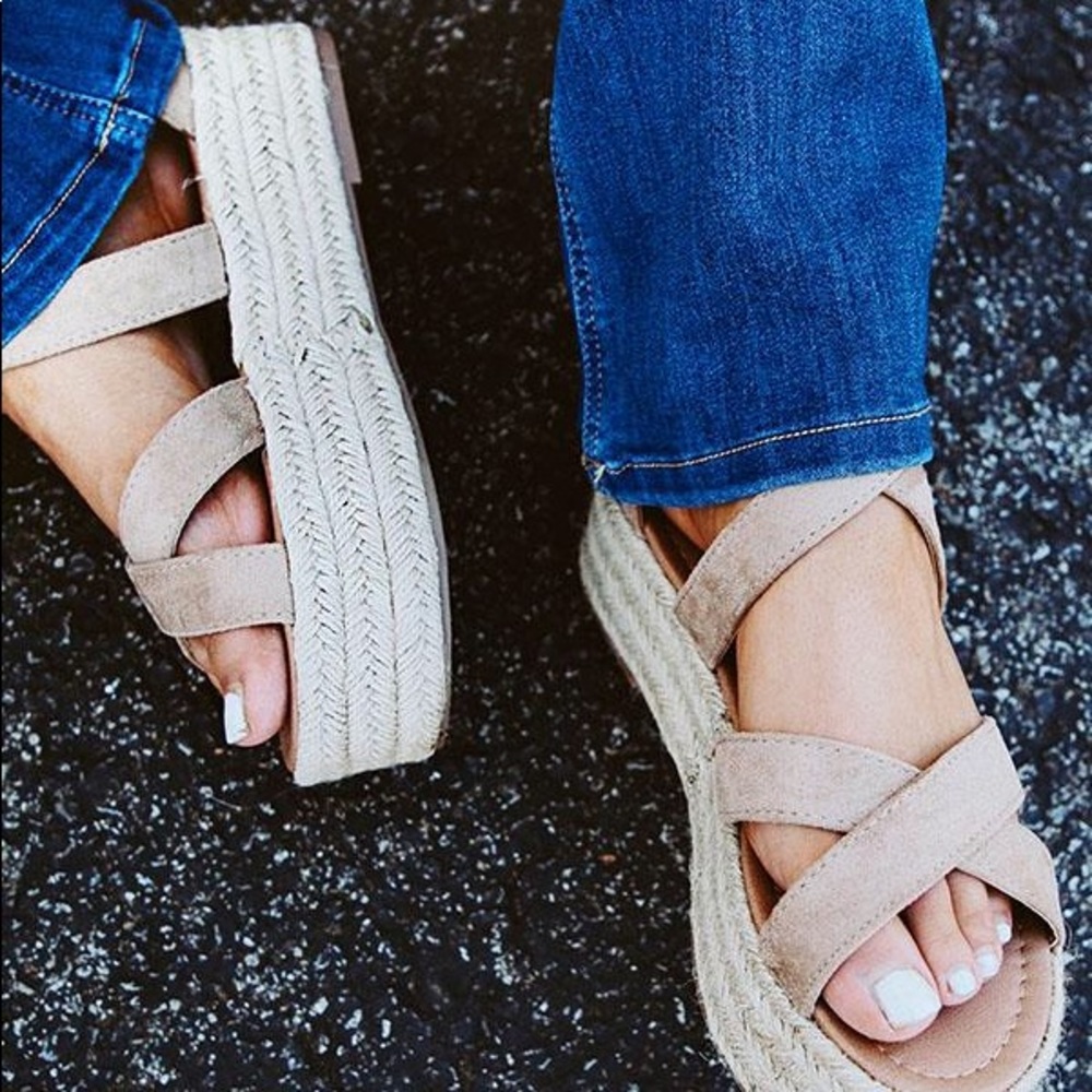 Fatima Espadrille Wedge Natural - Picture 2 of 5